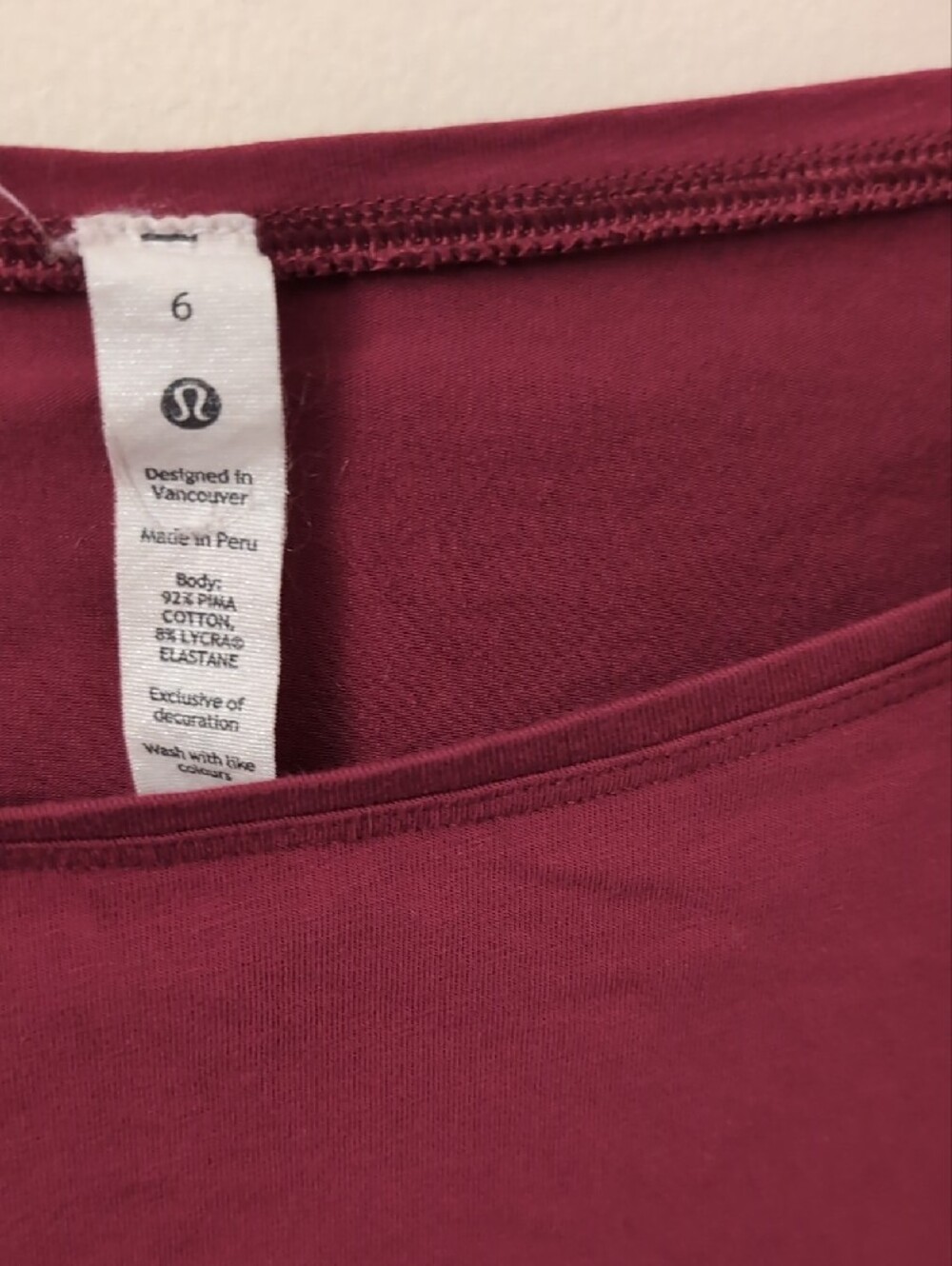 Lululeman Women's Relaxed Crewneck Top in Deep Berry 6 - Picture 2 of 5